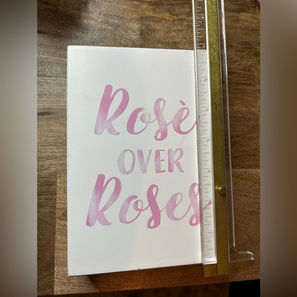 SIXTREES | ‘rose over roses’ box sign - Picture 5 of 6